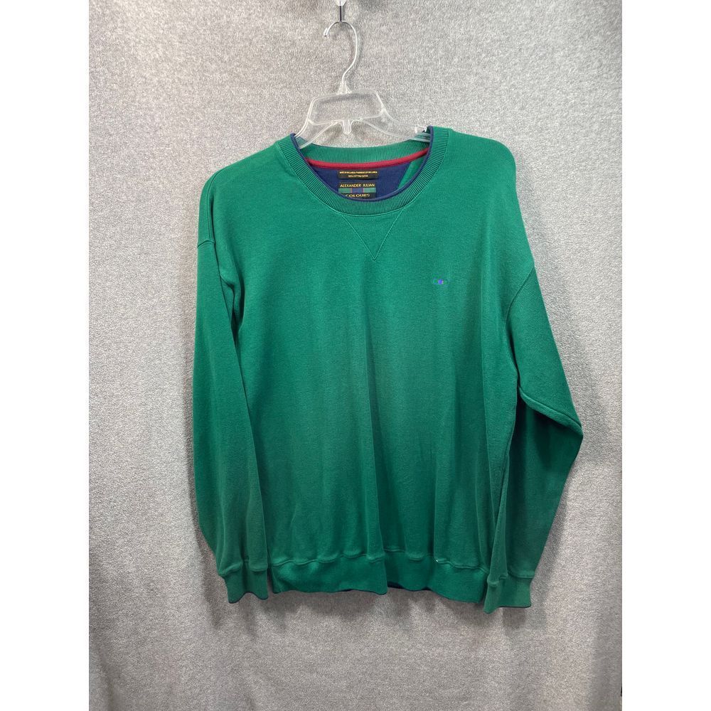 Alexander Julian Colours Green Crewneck Sweatshirt‎ Classic Casual Pullover L